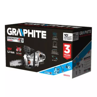 Verižna žaga Graphite 58G034, 18V