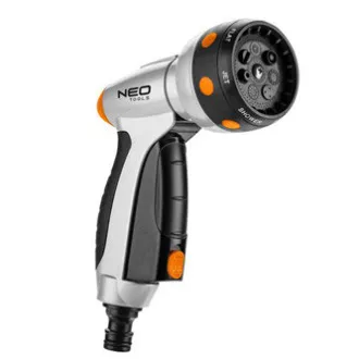 Razpršilna pištola NEO TOOLS 7 funkcij, CLICK ON/OFF, oranžna/črna, 15-706