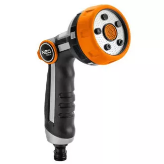 NEO TOOLS brizgalna pištola s 5 funkcijami, palec ON/OFF, oranžna/črna, 15-708 NEO TOOLS brizgalna pištola s 5 funkcijami, palec ON/OFF, oranžna/črna, 15-708