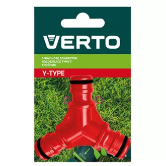 Verto razdelilnik tipa Y, material plastika, 1/2" in 3/4", rdeč, 15G744