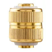 NEO TOOLS Priključek za cev za fiksni priključek, medenina, 1/2", zlati, 15-736