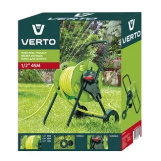 Voziček za vrtno cev Verto do 45 m 1/2