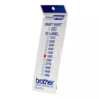 Nalepke za žige Brother, ID1850, 18x50 mm, 12 kosov, s prozornim pokrovom