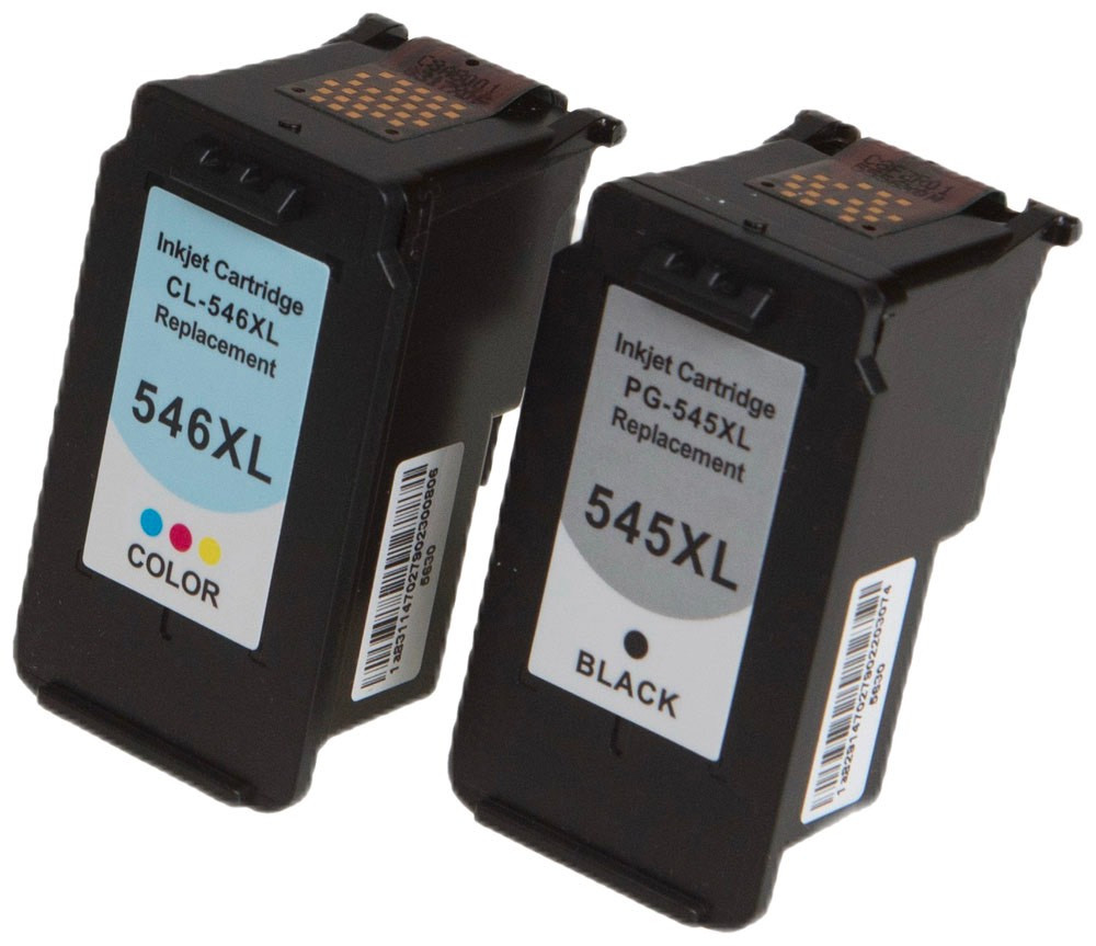 Lot De 2 Cartouches D'Encre Noire PG-545XL Compatibles Canon - Haute Capacité, Pour Imprimantes Pixma TS3350, MX495, TR4550, MG2550s Et Autres